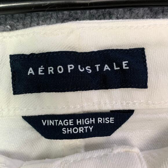 NEW Aeropostale Size 12 Distressed Vintage High Rise Shorty Shorts Stretch - Picture 10 of 12